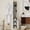 Ancient White, variant on 72 Tall Slim Storage Cabinet for Small Spaces, 6-Tier Narrow Freestanding Bathroom Cabinet with 1 Door and 2 Adjustable Shelves, Bookcase Display Storage Shelves, Cube CD DVD Storage Cabinet -