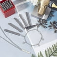 thumbnail image 2 of 1 Box 36 Pieces 1/20" Jewelry Making Tool Iron Letter Number Stamp Set Characters Alphabet A to Z and Number 0 to 9 Seal Stamps for Jewelry Making, 2 of 8