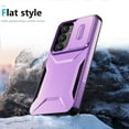 thumbnail image 6 of Allytechgroup Galaxy S24 Plus Rugged Case with Screen Protector, Sliding Camera Lens Protector Bumper Shockproof Anti-Scratch Slim Phone Case Cover for Samsung Galaxy S24 Plus, Purple, 6 of 6