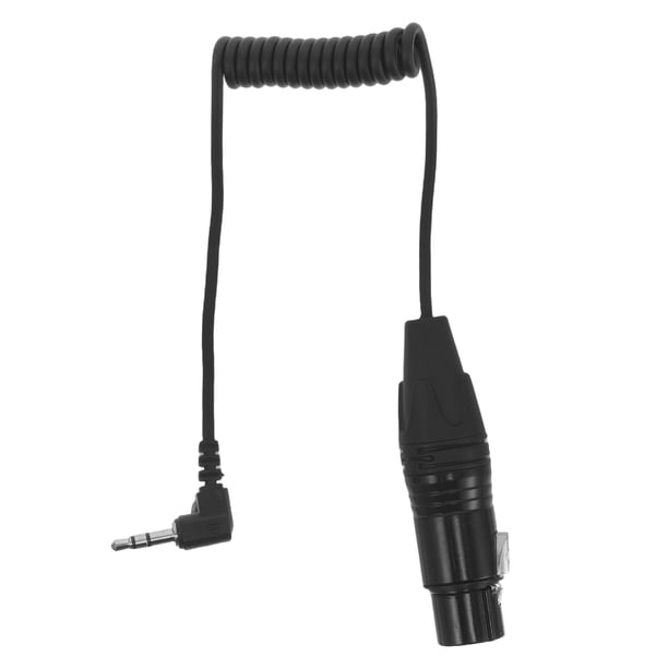 Cable de micrófono XLR flexible para teléfono, reproductor de MP3, transferencia de audio balanceada, cable de micrófono XLR, cable de sonido XLR hembra de 3 pines a cable TRS de 3,5 mm.