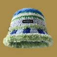 thumbnail image 2 of Mikilon Women Winter Warm Fishermans Hats Patchwork Color Knitted Thicken Hats Versatile Colorful Thermal Hats, 2 of 3