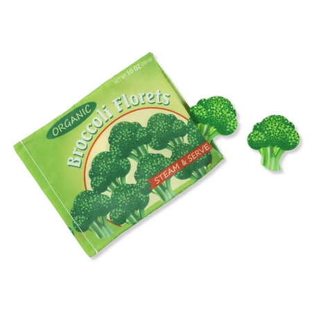 Melissa & Doug Store and Serve Frozen Food Resealable Cloth Bags With Wooden Play Food
