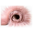 thumbnail image 3 of Soft Fluffy Faux Sheepskin Fur Area Rug, Home Decorative Indoor Floor Mat, Rectangle Pink, 3 x 5 Feet, 3 of 4