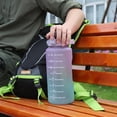 thumbnail image 4 of Botella de agua de 2000 ml con marcador de tiempo para taza de bebida deportiva al aire libre (púrpura) Likrtyny Accesorios para bicicletas, 4 of 4