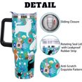 thumbnail image 4 of Chihuahua Themed Insulated Tumbler - 40oz Stainless Steel Travel Mug with Straw, Cute Dog Lover Gift for Women, BPA-Free Coffee Cup, 4 of 6