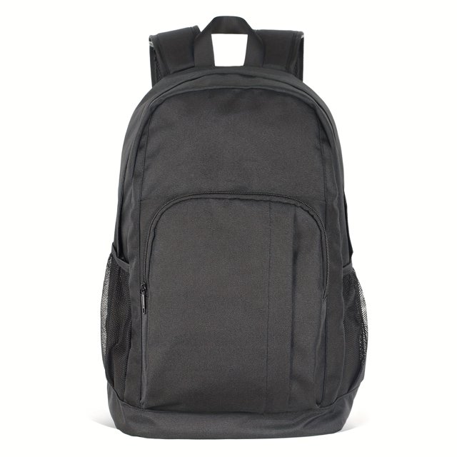 18 Inch Black Laptop Backpack Large Capacity Waterproof Travel Backpack Lightweight Bookbag For Men