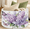 Multicolor 4, variant on Jiaoprinted Hummingbird Eucalyptus Leaves Large Round Collapsible Storage Basket, 65L Fabric Storage Organizer Bin with Handles for Blankets Linens Clothes, 19.4" x 13.3" Spring