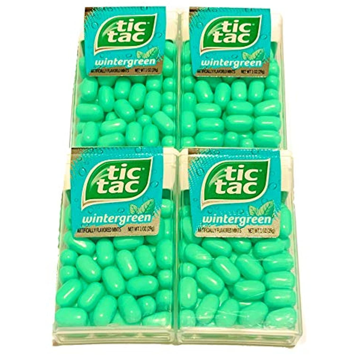 Tic Tac Mints Wintergreen Flavor Low Calorie Mints 4 Packs Of 1 Oz