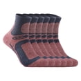 thumbnail image 2 of Guardurnaity 3 pares de calcetines de algodón de tubo medio, calcetería deportiva, cómodo calentador de pies, transpirable, antideslizante, calzado Medias Mujeres Rojas Guardurnaity AP013197-02, 2 of 6