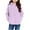 Purple, variant on dazeni Fuzzy Fleece Hoodies for Girls Sherpa Winter Pullover Sweatshirt with Cute Ear Hoody Solid Loose Warm Outwear Coat with Pocket Black 11 Years