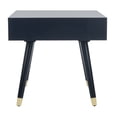 thumbnail image 3 of SAFAVIEH Levinson 1-Drawer Rustic Gold Cap End Table, Navy, 3 of 10
