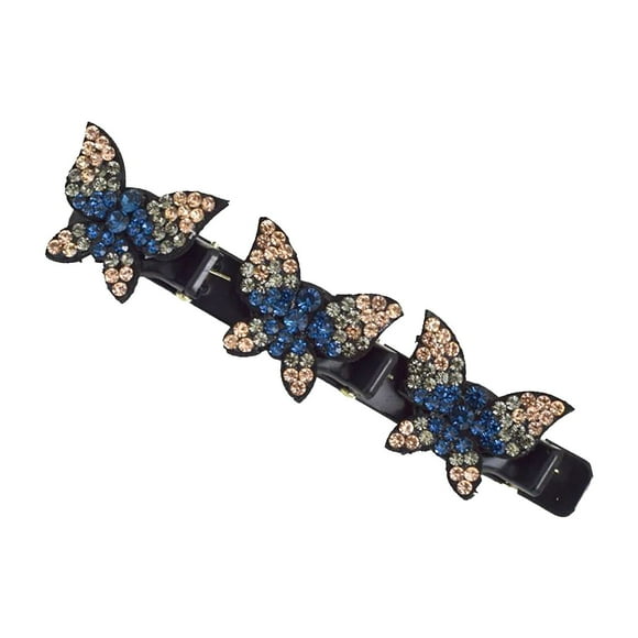 Flequillo sin mariposa, horquilla para trenzar de doble capa, horquilla rota, flequillo para la frente, accesorio para el cabello, pinza lateral, accesorios para el cabello