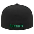 thumbnail image 4 of Men's New Era White/Black Austin FC 2024 Kick Off Collection 59FIFTY Fitted Hat, 4 of 5