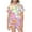 Pink, variant on Sunnyoo Big Girl's Pajamas Flower Print Satin Sleepwear for Children,2-Piece,Sizes 2-13T