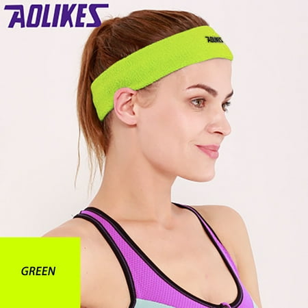 

Leutsin Men Women Sport Running H Head Sweat Band Cotton Sweatband High Elastic