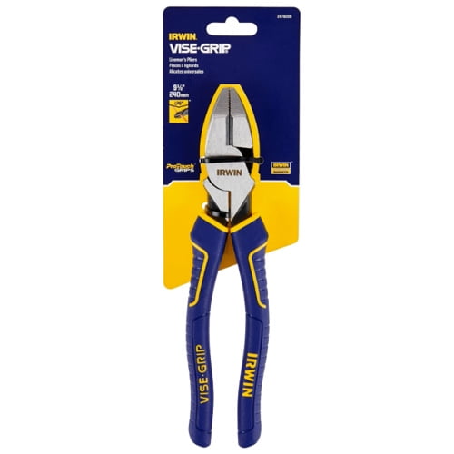 IRWIN VISE-GRIP 2078209 9.5" North American Lineman's Pliers with Wire Cutter