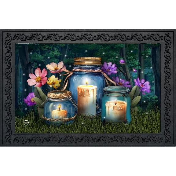 Briarwood Lane Summer Doormat 30x18 Indoor Outdoor Be a Light Jars For Summer Doormat