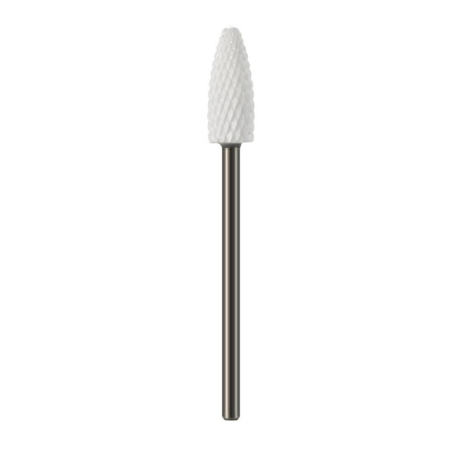Ceramic Flame Bit Medium Electric Nail Drill Bit 3/32'' for Nail Art Machine Nail Art Salon Tool
