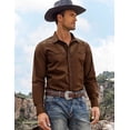 thumbnail image 3 of COOFANDY Cowboy Shirts for Men Long Sleeve Western Shirt Embroidered Button Up Shirts, 3 of 12