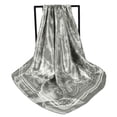 thumbnail image 4 of Square Silk Like Head Scarf Women's Fashion Satin Scarf Bandana for Hair Wrapping at Night., 4 of 4