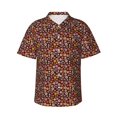 thumbnail image 2 of Goofa 70s Groovy Hippie Retro Hawaiian Shirt for Men, Unisex Summer Beach Casual Short Sleeve Button Down Shirts,Aloha Tropical Floral print shirt-Large, 2 of 9
