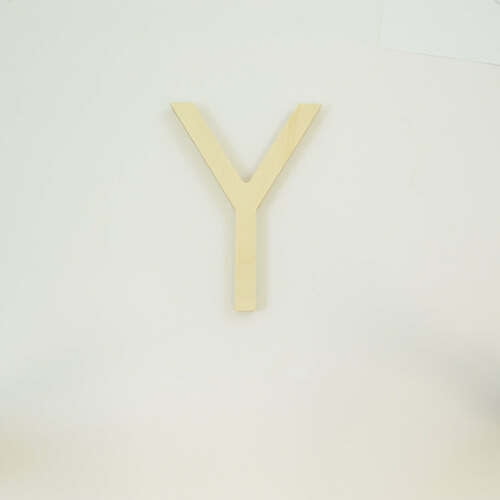 Package of 1, 14 Inch X 1/2" Baltic Birch "Y" Wood Letters In The Century Gothic Font | Thick | Upper Case For Art & Craft Project, Made in USA