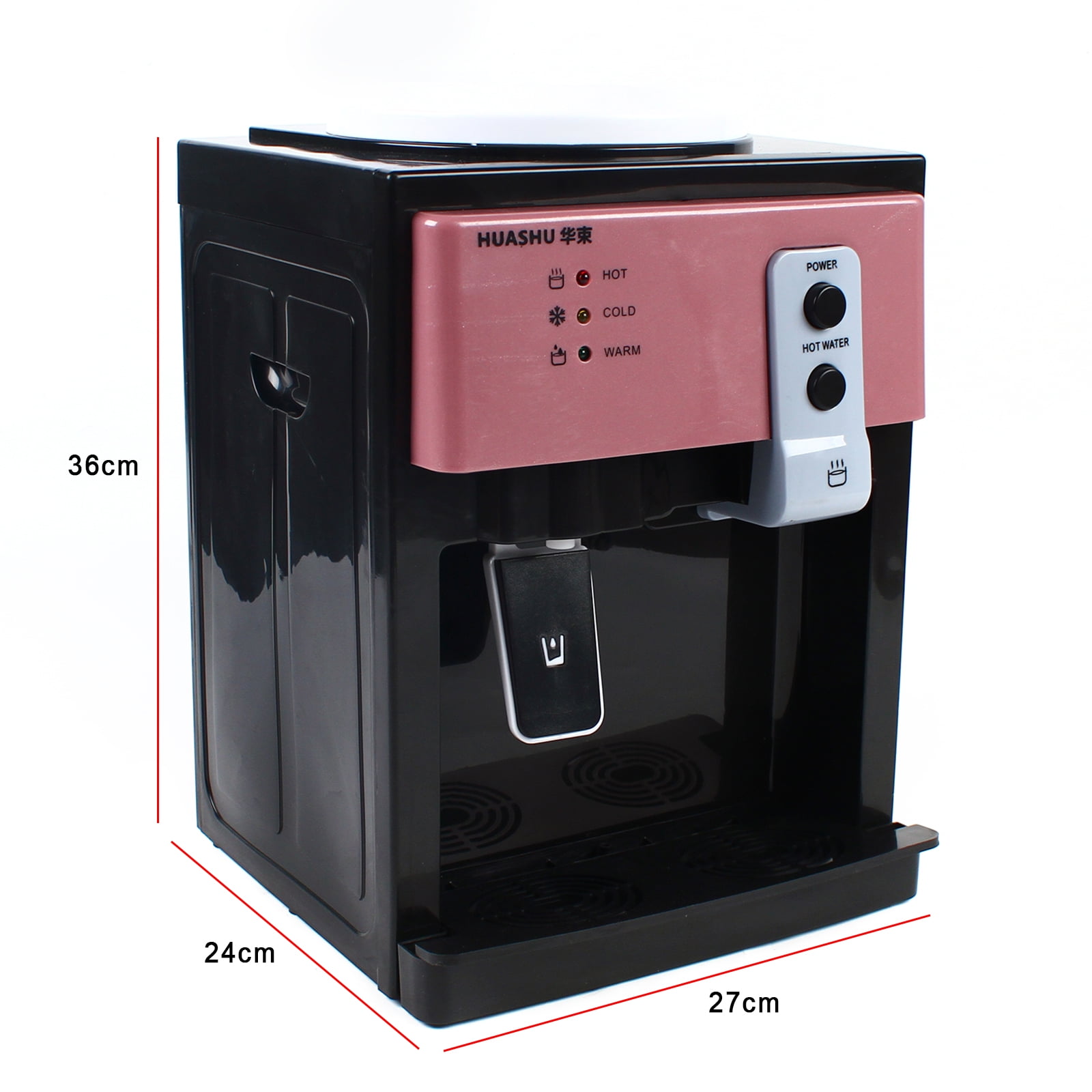 Top Loading Water Cooler Water Dispenser, 3 Temperature Settings - Hot, Cold & Warm Water for All Season, Electric Water Dispenser for Home, Office, Restaurant, Rose gold