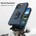 thumbnail image 5 of For iPhone 15.15 Pro,15 Plus,15 Ro Max Case, 2 in 1 Phone Case for iPhone 15 Pro Max 6.7", Tiflook Rubber & Rugged Shockproof Protection Heavy Duty with Ring Stand Kickstand Cover,Blue, 5 of 6