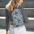 thumbnail image 5 of Easygdp Camping Caravan Mochila de Lona Resistente para Laptop, Compatible con Laptops de 15 a 17 pulgadas, Ideal para Escuela, Trabajo y Viajes-Small, 5 of 5
