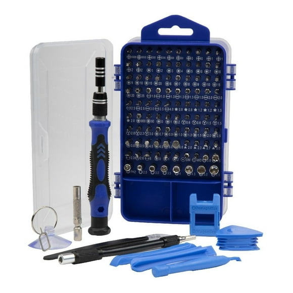 Desarmador Kit Reparacion Celulares Tablets Laptops 117 En 1 azul Kingsman