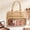 184#Khaki, variant on Large Capacity Toiletry Bag, Portable Travel Cosmetic Organizer Box and Makeup Wash Bag with Sturdy Handle for Women, Lightweight Multi Compartment Shaving Grooming Case for Business Trip Vacation