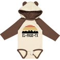 thumbnail image 3 of Inktastic El Paso Texas Skyline Retro Boys or Girls Long Sleeve Baby Bodysuit, 3 of 5
