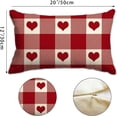 thumbnail image 3 of Valentines Day Pillow Covers 12x20 Birthday Gifts Heart Pattern Throw Pillow Cover Decorations for SofaHome Decor, 3 of 5