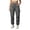 Gray, variant on Cargo Pants for Women with Multi-Pocket Women's Solid Color Elastic Waist Multi-Functional Drawstring Work Pants Gray XS
