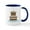 White/Navy Inside, variant on CafePress - Asian Temple Mugs - 11 oz Ceramic Mug - Novelty Coffee Tea Cup
