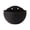 Black, variant on CANTAPVA Wall Hanging Planter, Semi-Circular Rattan-Look Wall Mounted Flower Pot, No-Drill Hanging Basket for Indoor Outdoor, Self-Watering Wall Planter for Plants, Herbs, Garden, Balcony