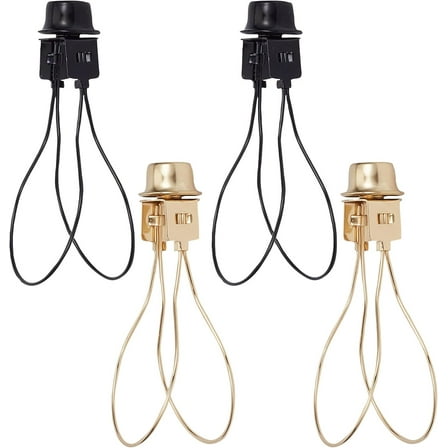 Lamp Shade Bulb Clip Adapter Clip Bulb Onto Shade with Attaching Finial ...