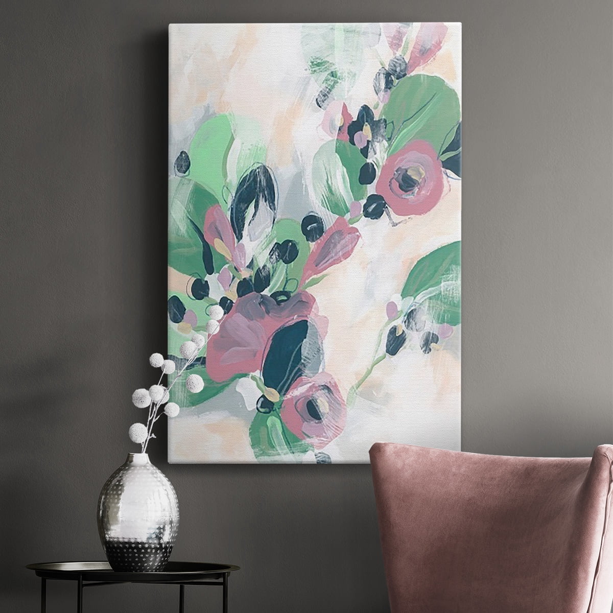 Tropical Branch Fresco II Premium Gallery Wrapped Canvas - Ready to Hang