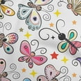 thumbnail image 1 of oneOone Viscose Chiffon White Fabric Butterflies Sewing Material Print Fabric By The Yard 42 Inch Wide-R9, 1 of 1