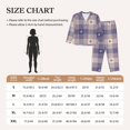thumbnail image 6 of Bingfone Womens Pajama Sets Heart Check Plaid Print,Long Sleeve Loungewear Pajamas Set-X-Large, 6 of 9