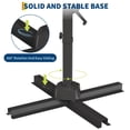 thumbnail image 6 of 10FT Solar Patio Umbrella with LED Lights, 360° Rotation Offset Cantilever Umbrella with Adjustable Tilt., 6 of 6