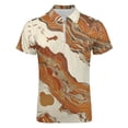 thumbnail image 4 of Marble Texture Men Zipper T-shirt Summer Casual Short Sleeve T-shirt Top, 4 of 7