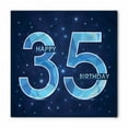 thumbnail image 1 of 35th Birthday Bandana, Thirthy 5 Modern, Unisex Head and Neck Tie, by Ambesonne, 1 of 2