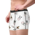 thumbnail image 5 of Cauagu Bbaseball Dog Print Boxer Briefs for Men,Comfortable Breathable Men's Underwear Moisture Wicking Underpants -Large, 5 of 8