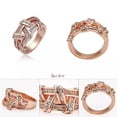 thumbnail image 3 of NYSA The Swarovski Crystal Cocktail Ring In Gold And Rose Gold, 3 of 4