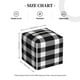 thumbnail image 4 of Fotbe White And Black Plaid Porta Pañuelos Decorativo de Cuero, Caja Cuadrada Moderna para Pañuelos Faciales, Organizador y Dispensador 5x5x5'', 4 of 7