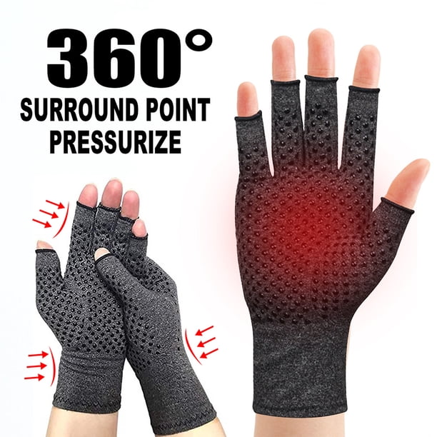Guantes de compresión, guantes para artritis, guantes de compresión, guantes de entrenamiento con presión, guantes para artritis, elaborados con cuidado