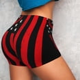 thumbnail image 4 of Lsque Nautical American Flag Pattern High Waisted Biker Shorts for Women-Tummy Control Fitness Athletic Workout Running Yoga Gym Shorts,Moisture-Wicking-Large, 4 of 9