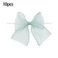 thumbnail image 2 of sruoe Christmas Bows, Christmas Tree Topper Bow, Wreath Bows Xmas Ornaments, Christmas Tree Accessories, Indoor Outdoor Hoiday Decor, Long Streamer Ribbon for Farmhouse Christmas Decoration, Green, 2 of 6
