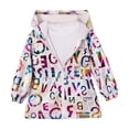 thumbnail image 2 of Cute Hooded Zipper Jackets for Boys And Girls Letter Hot Bright Face Long Sleeve Jackets/Coats, 2 of 9
